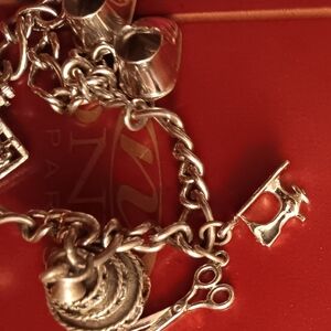 Vintage Sterling Silver Charm Bracelet